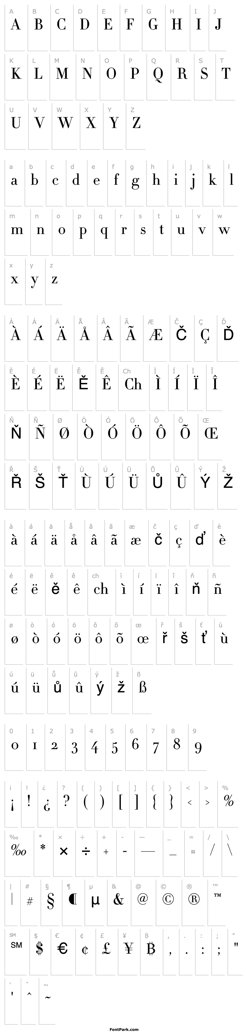 Overview Didot-HTF-L11-Light