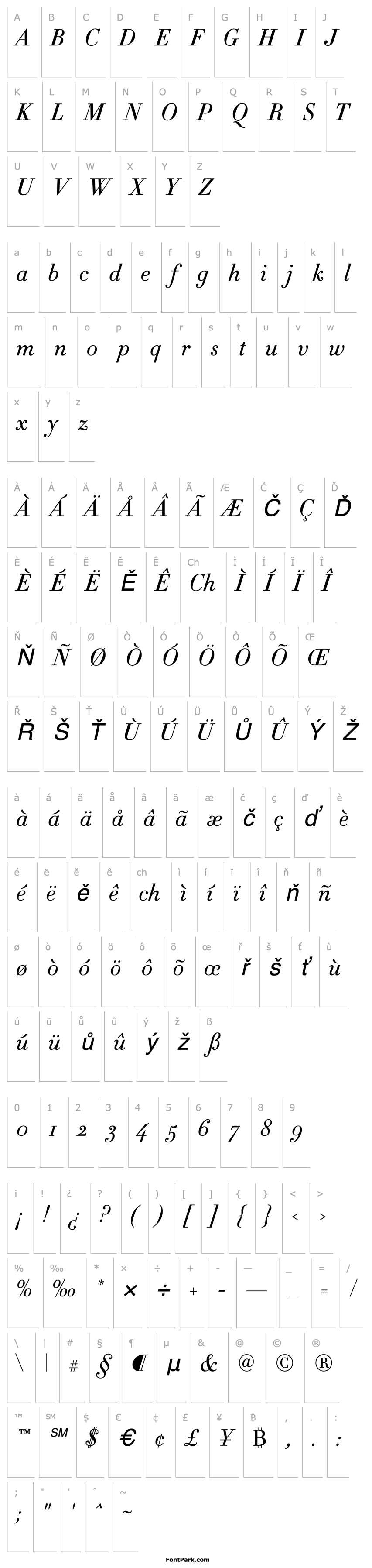 Overview Didot-HTF-L06-Light-Ital