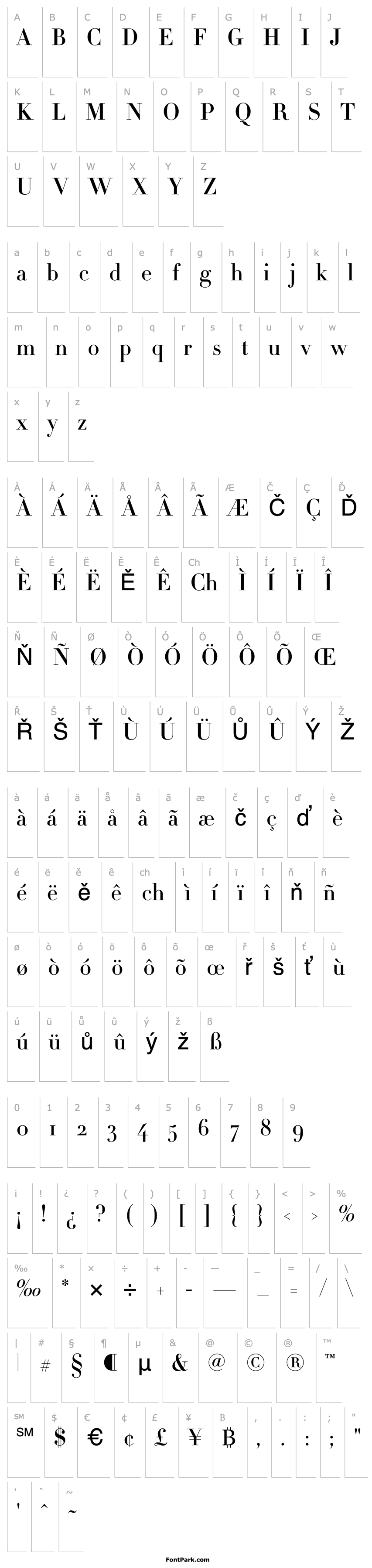 Overview Didot-HTF-M24-Medium