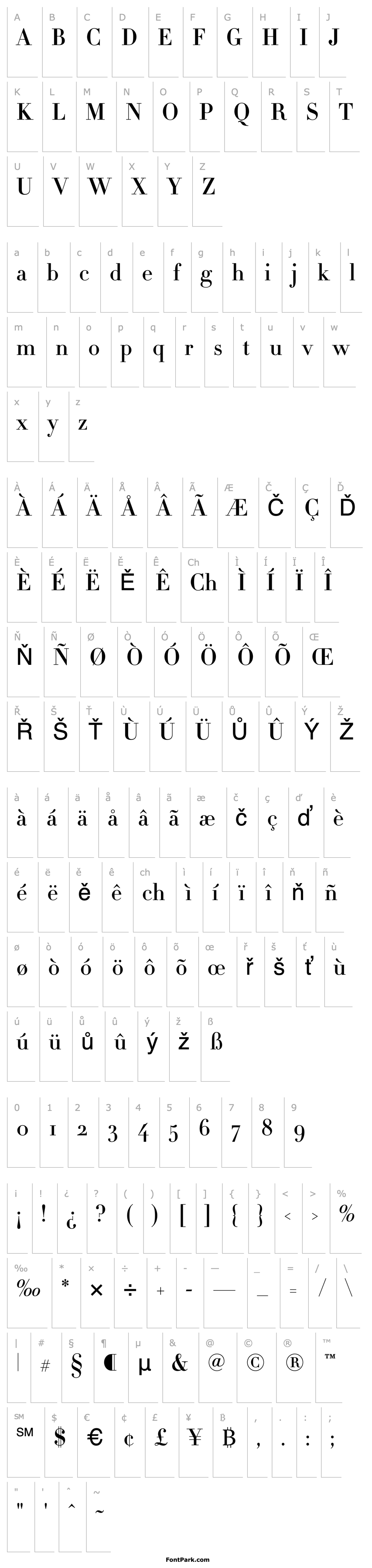 Overview Didot-HTF-M16-Medium