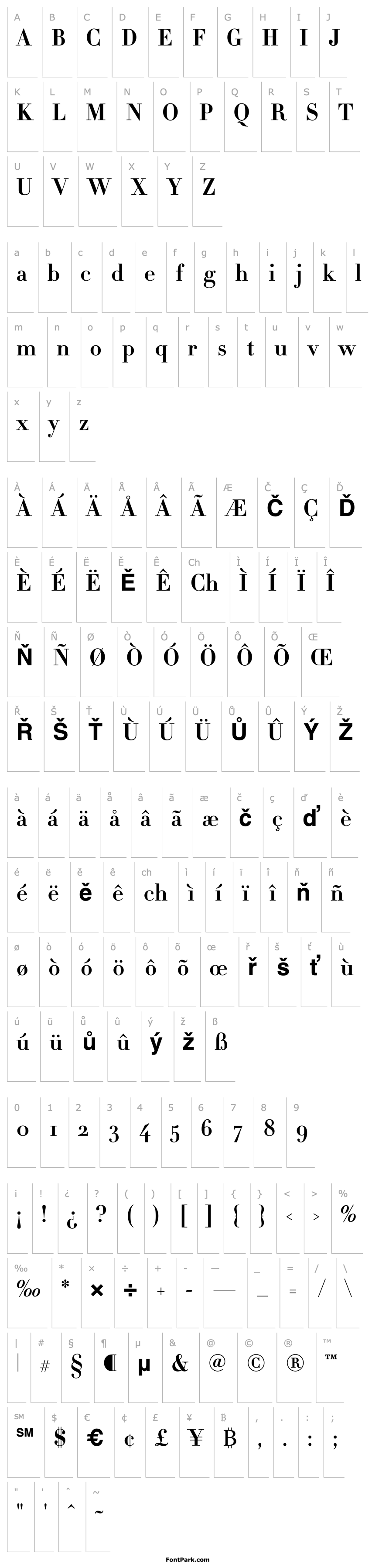 Overview Didot-HTF-B11-Bold