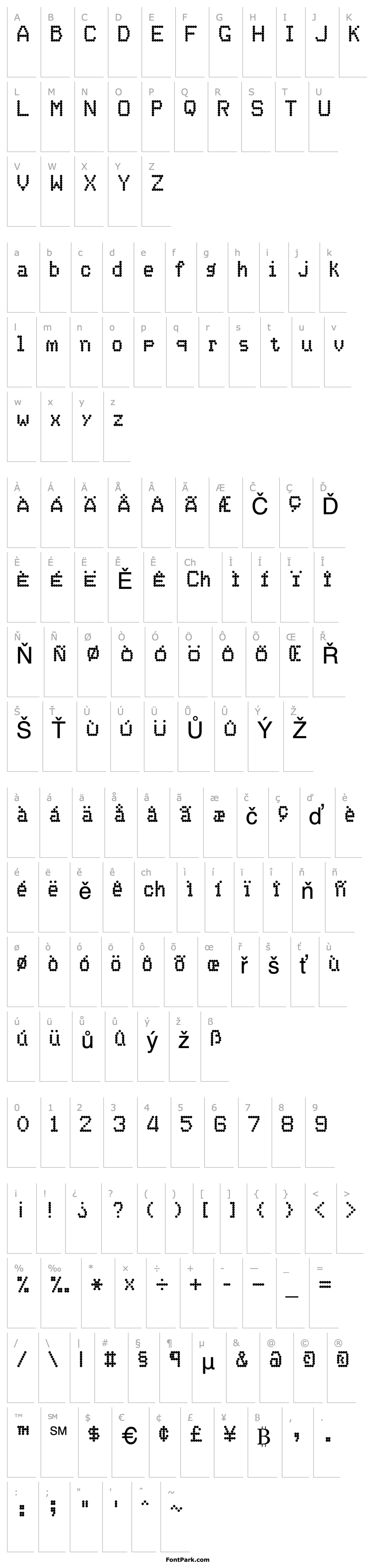 Overview DotMatrix-OneRegular