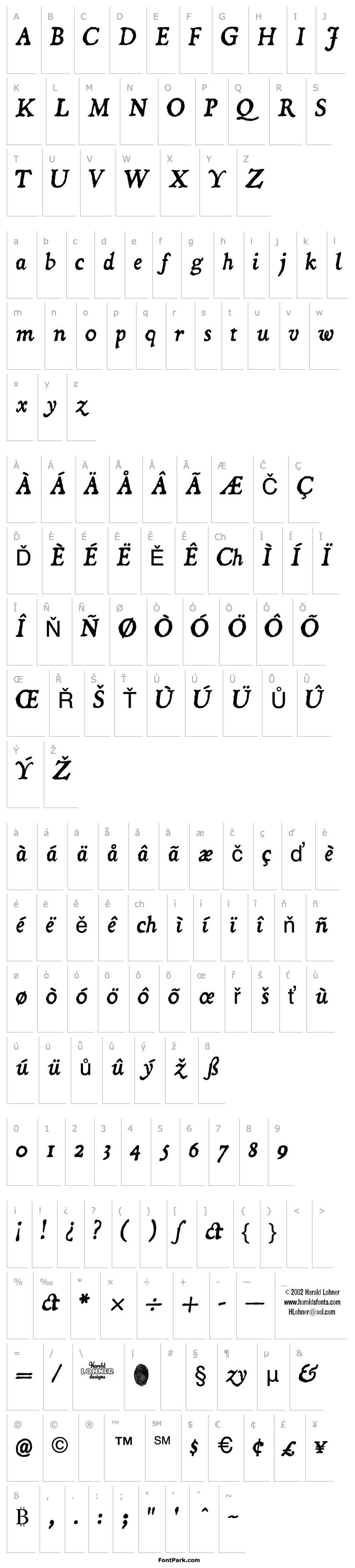 Overview Dominican Italic