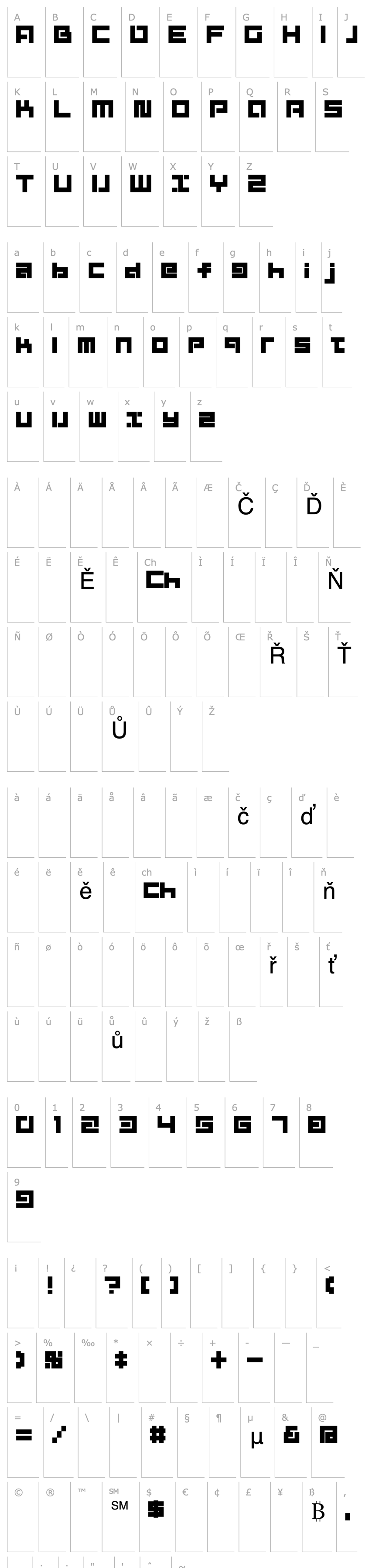 Overview D3 Mouldism Alphabet