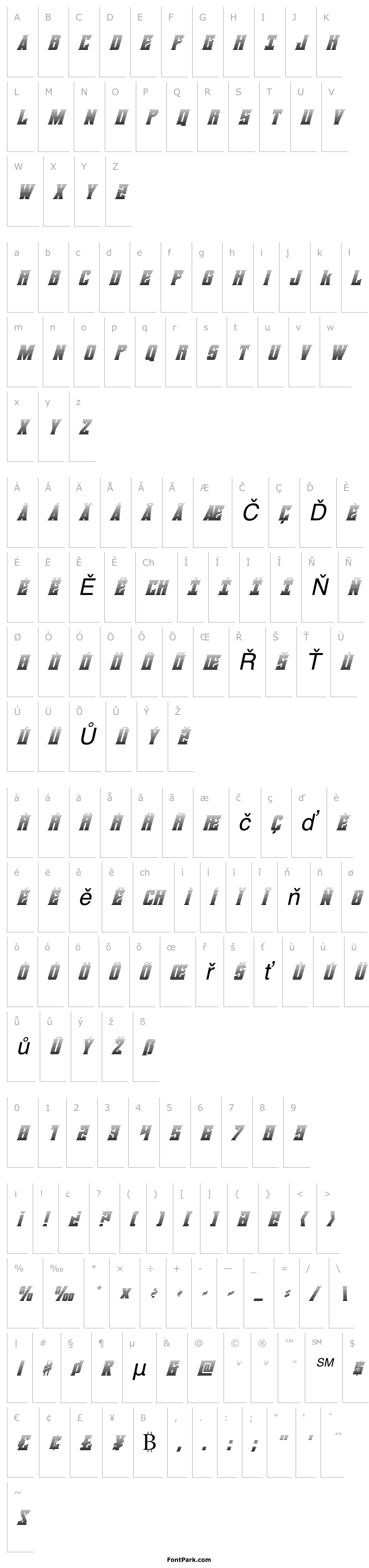 Přehled Daemonicus Gradient Italic