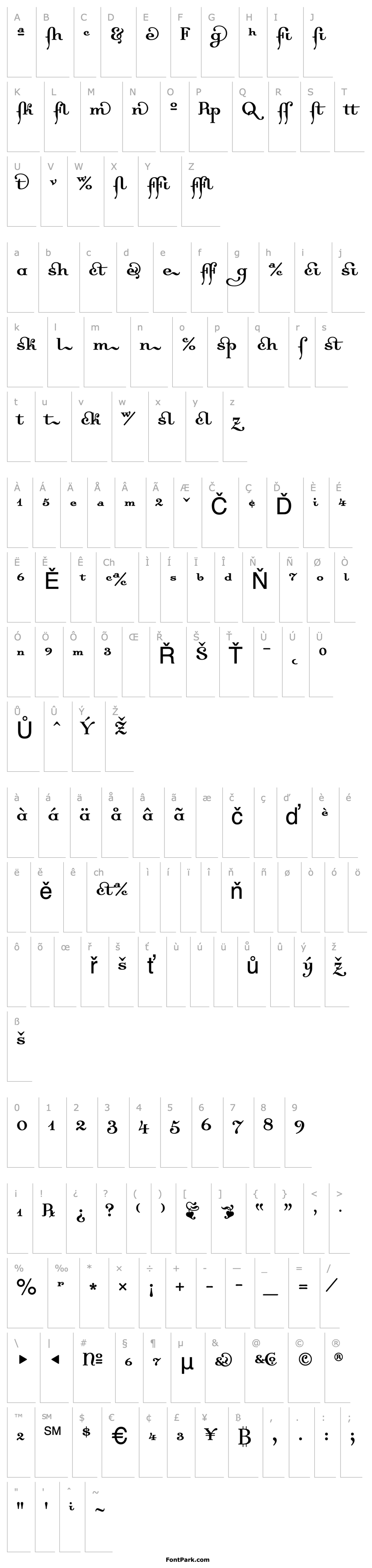 Overview DallianceRomanLigatures