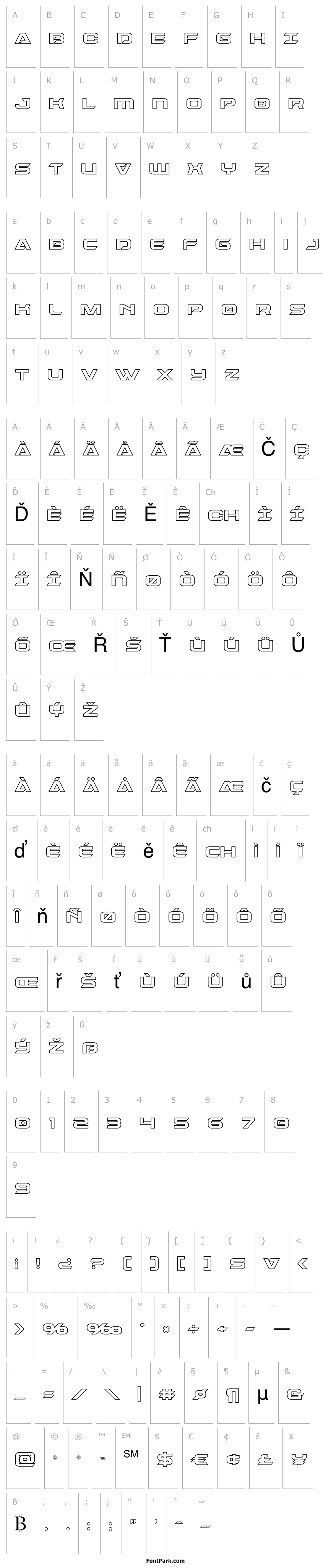 Přehled Dameron Bold Outline