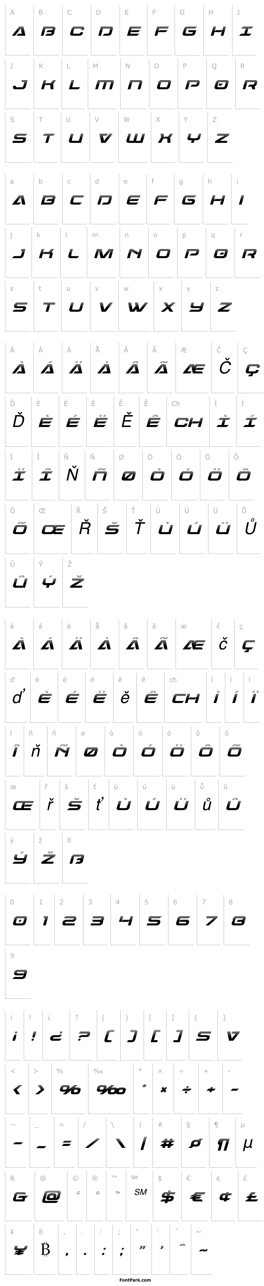 Přehled Dameron Halftone Italic