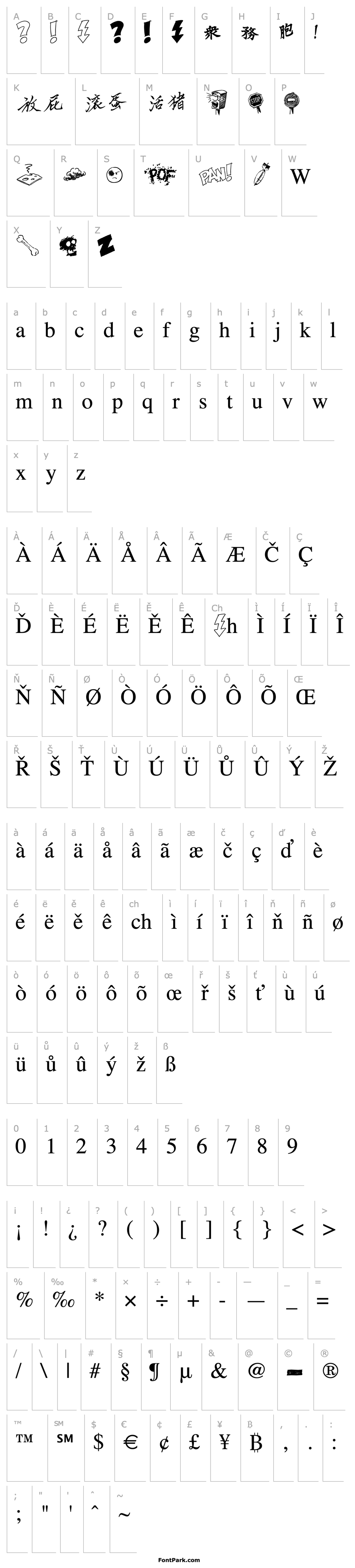 Overview Dammned Dingbats Initials