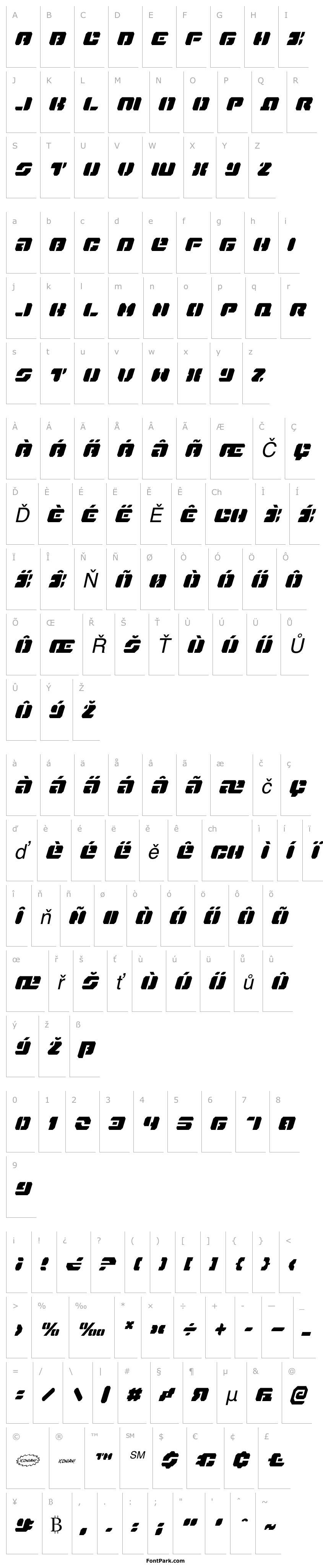 Přehled Dan Stargate Condensed Italic