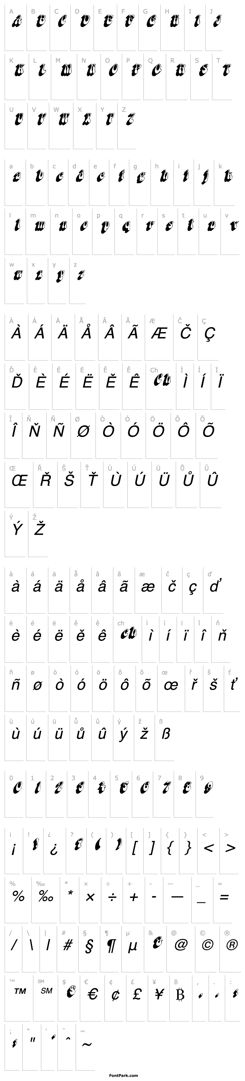 Overview DanabelShadowSSK Italic