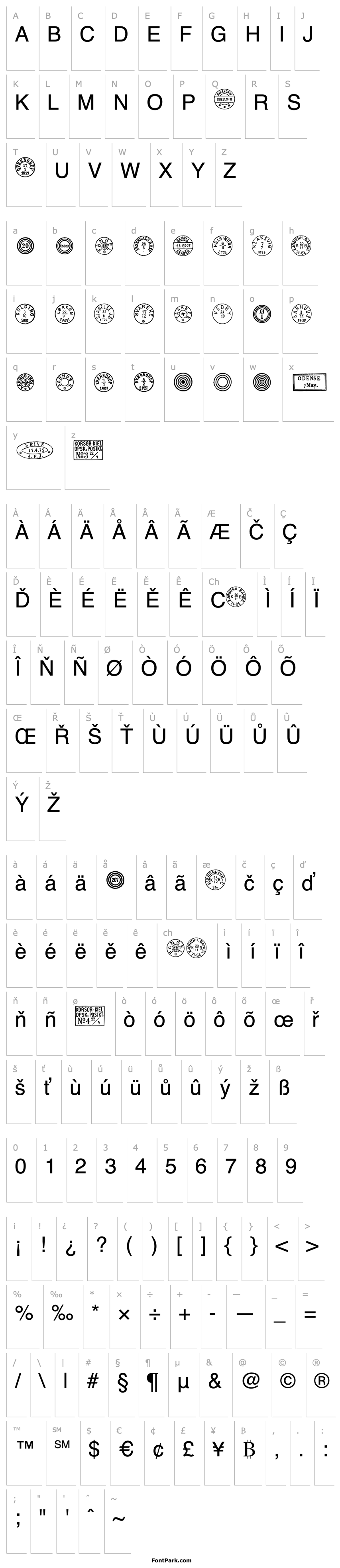 Overview Danish Postal Markings