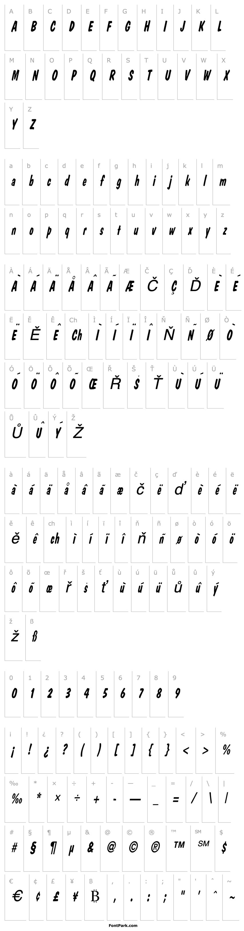 Přehled Danto Thin Italic