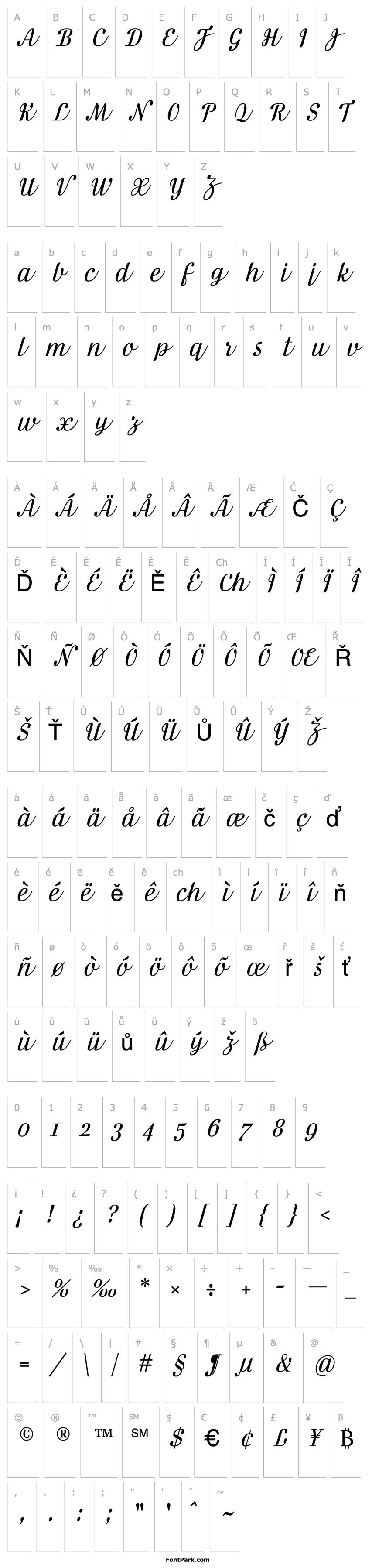 Přehled Danubia Script