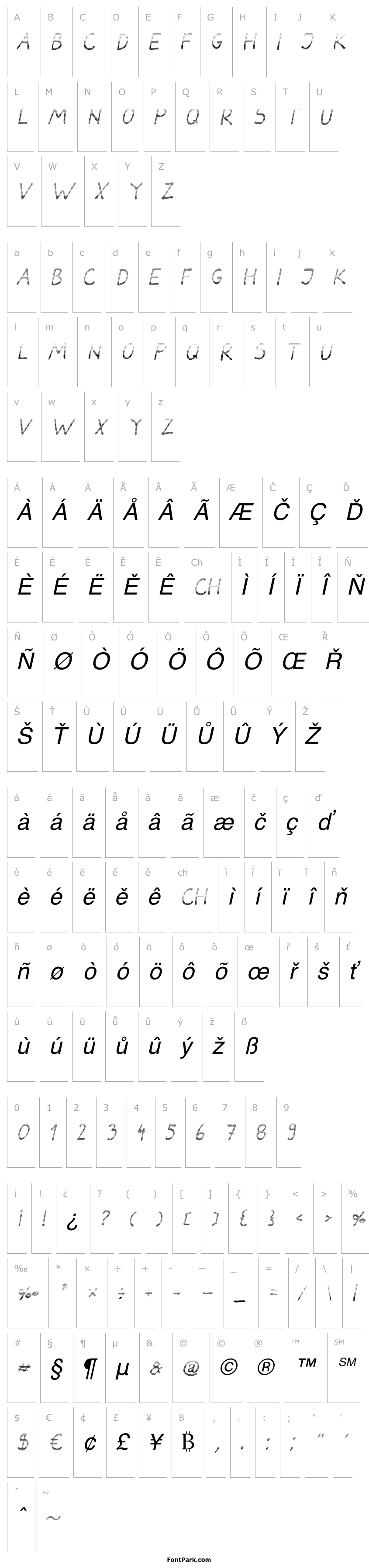 Overview Darbog gradient Italic