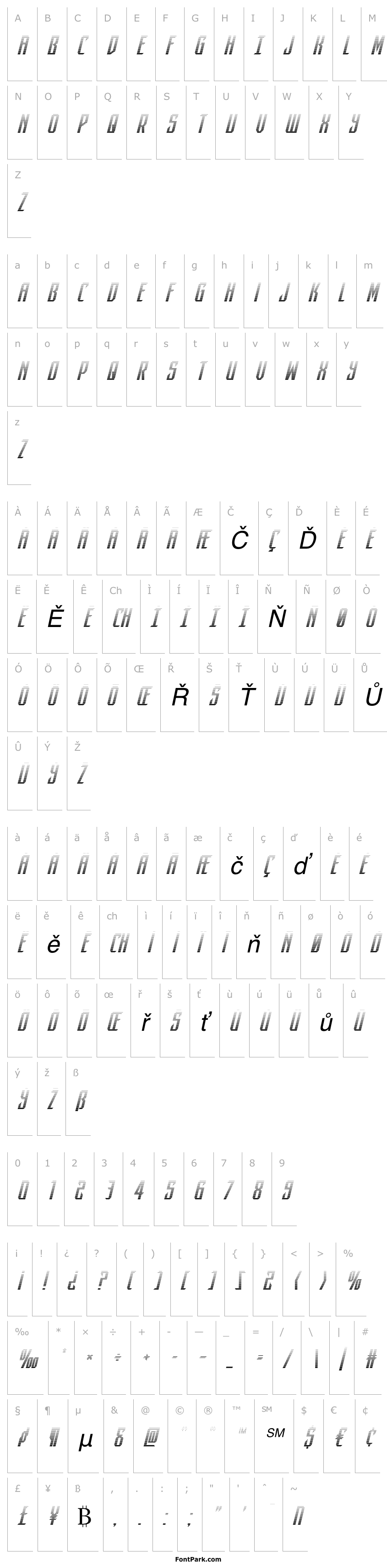 Overview Dark Dominion Gradient Italic