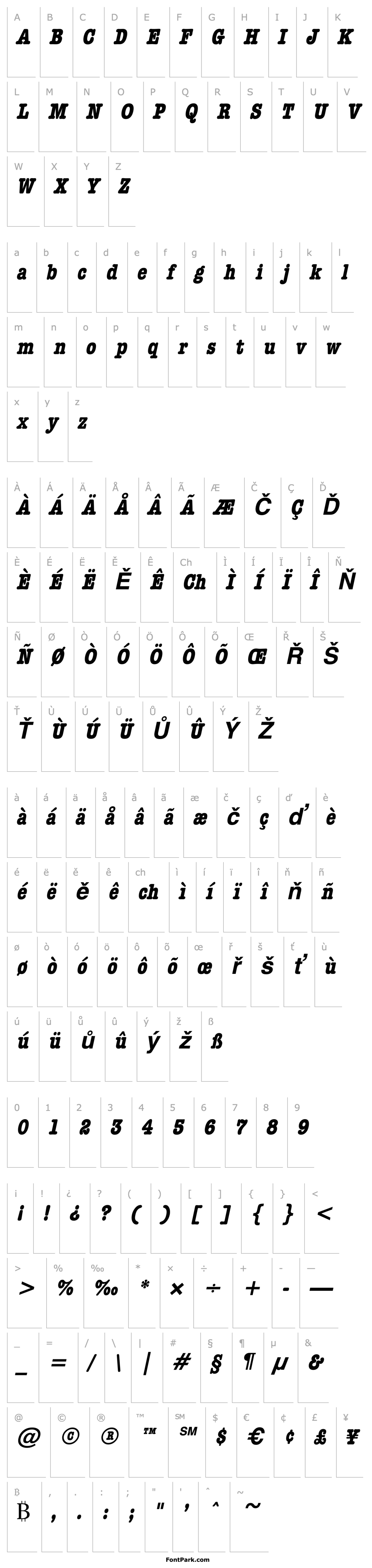 Overview DatelineCondensed BoldItalic