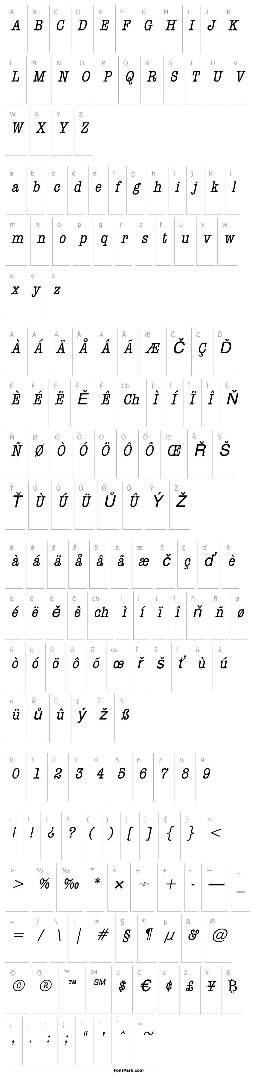 Overview DatelineCondensed Italic