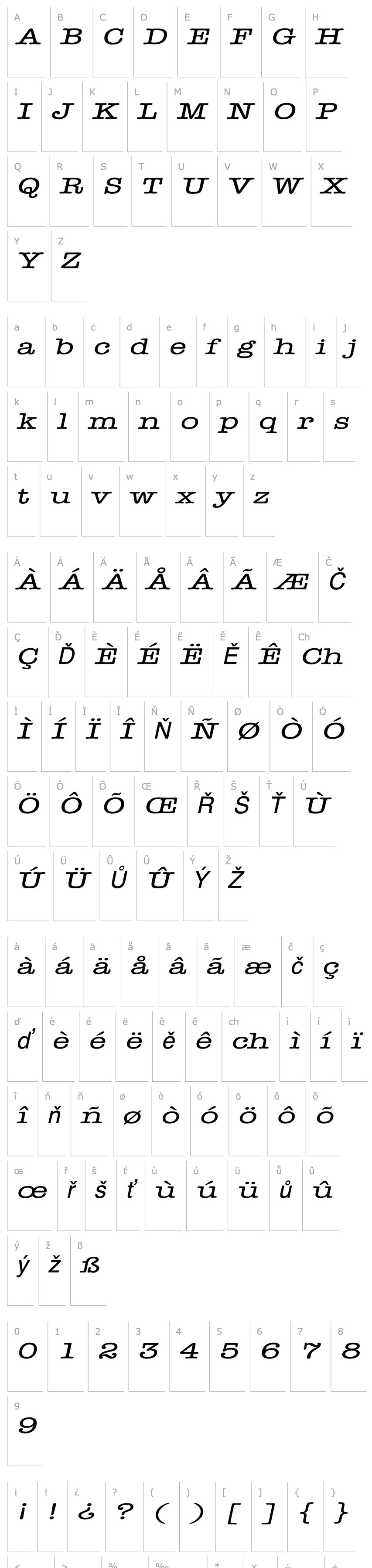 Overview DatelineExtended Italic