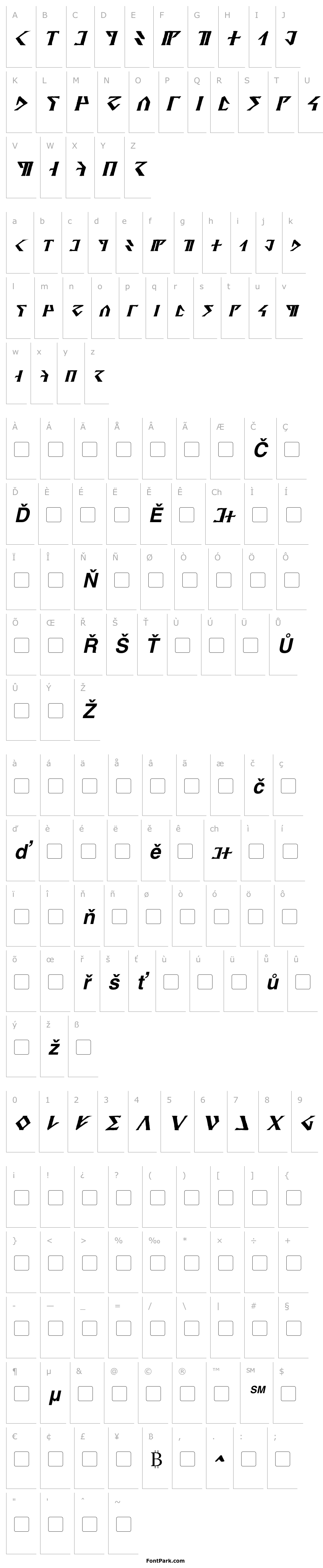 Přehled Davek Bold Italic