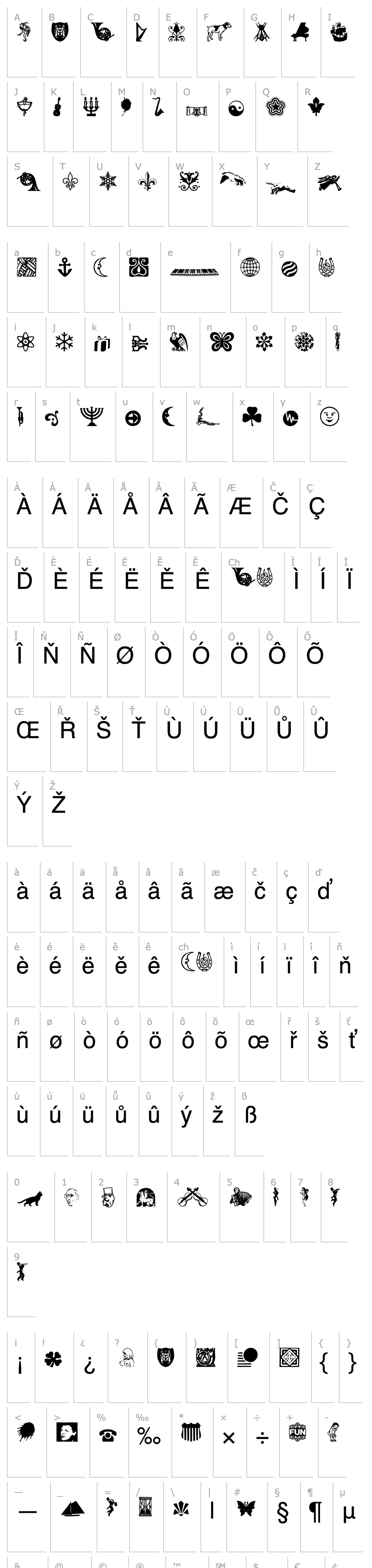 Overview DavysOtherDingbats