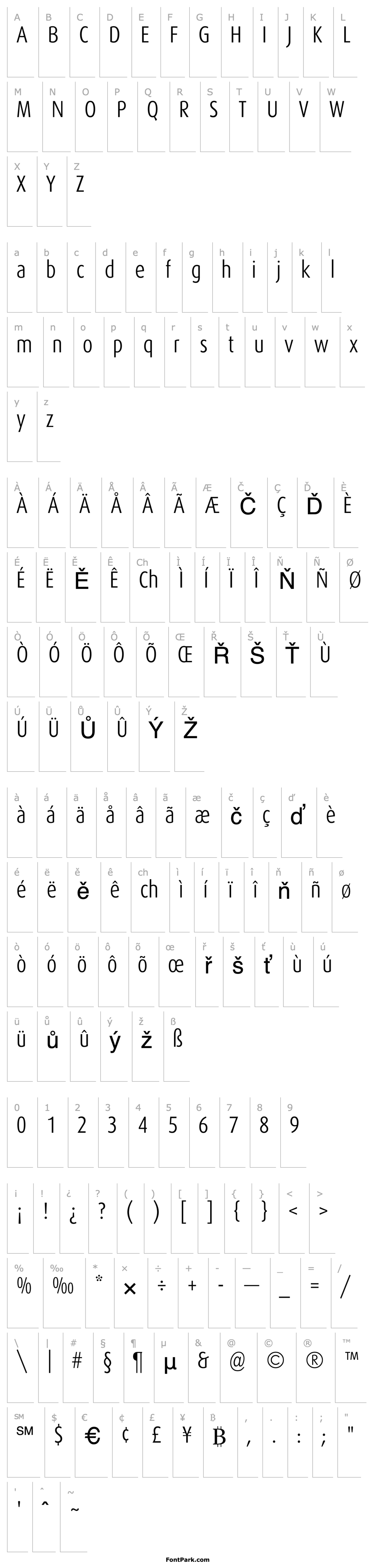 Overview DaxCondensed-Light