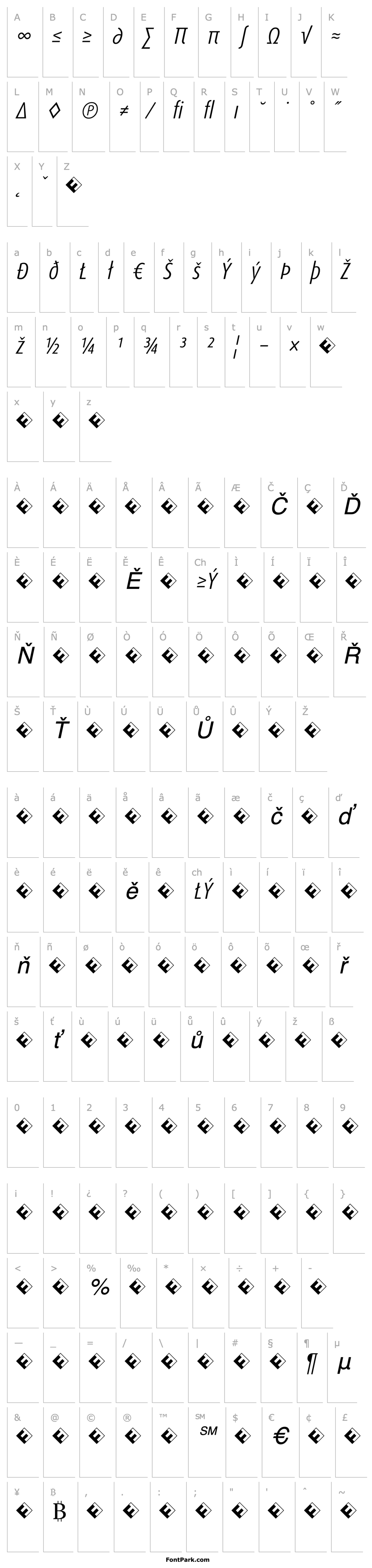 Overview DaxCondensed-LightItalicExp