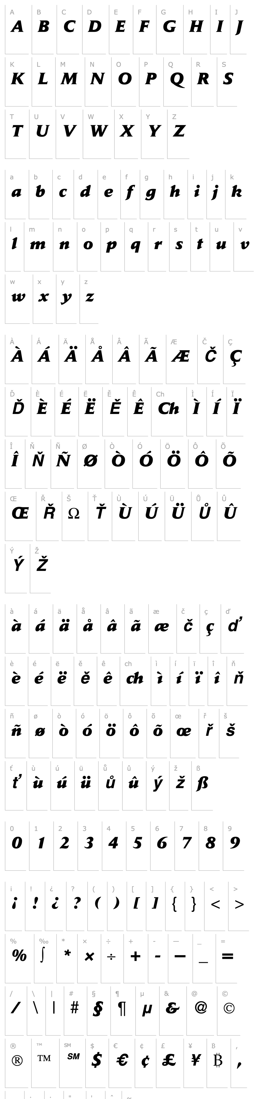 Přehled DaylightExtrabold-RegularItalic