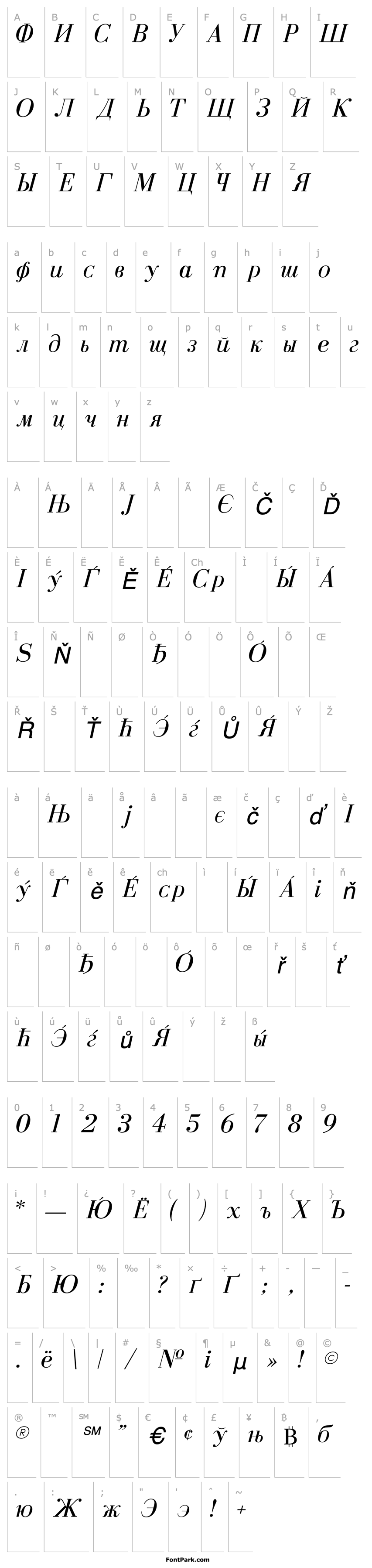 Overview Dearborn Normal-Italic