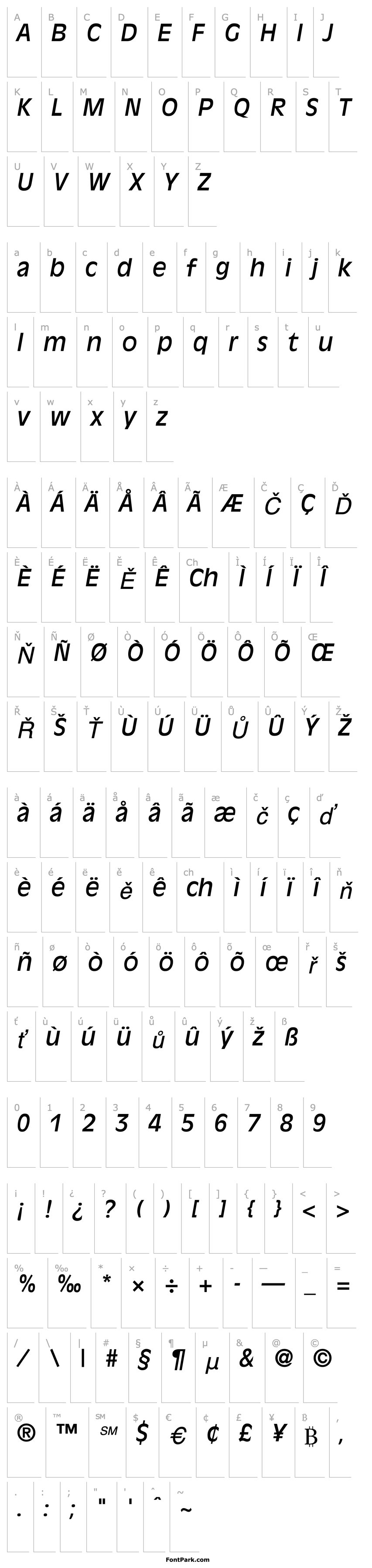 Overview Decade SSi Italic