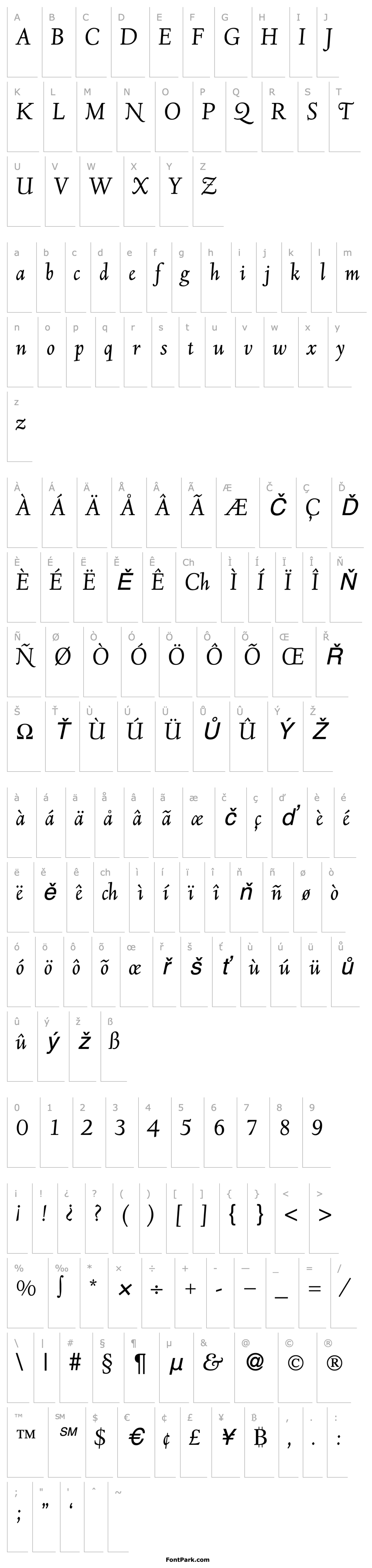 Overview Deemster-RegularItalic