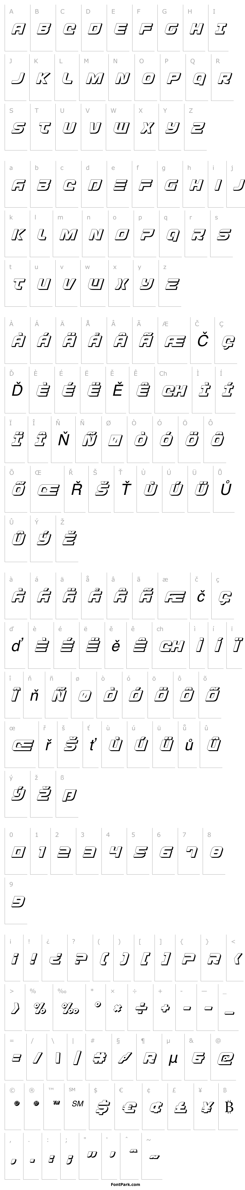 Přehled Defcon Zero 3D Italic
