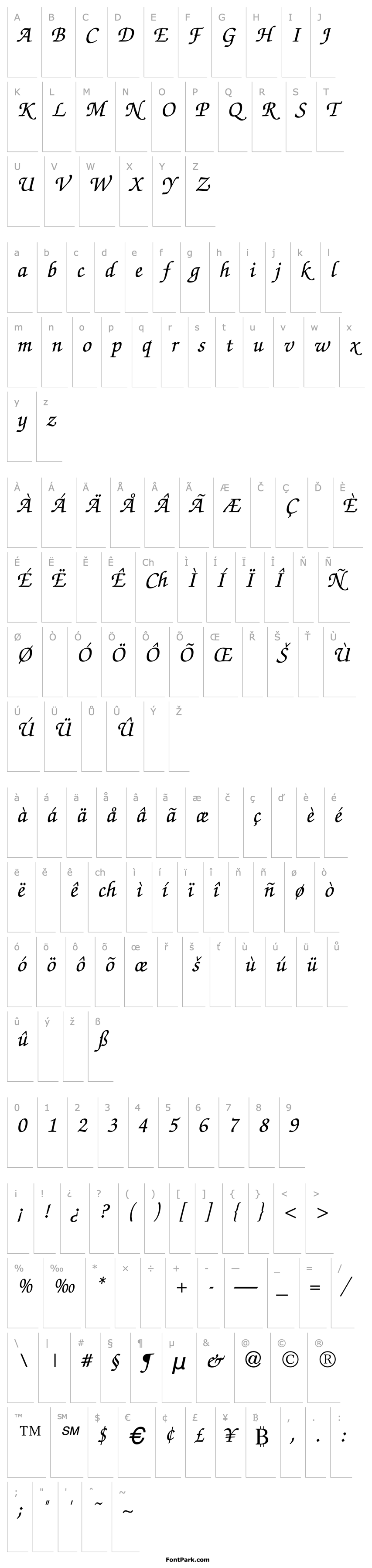 Overview Defoe Italic