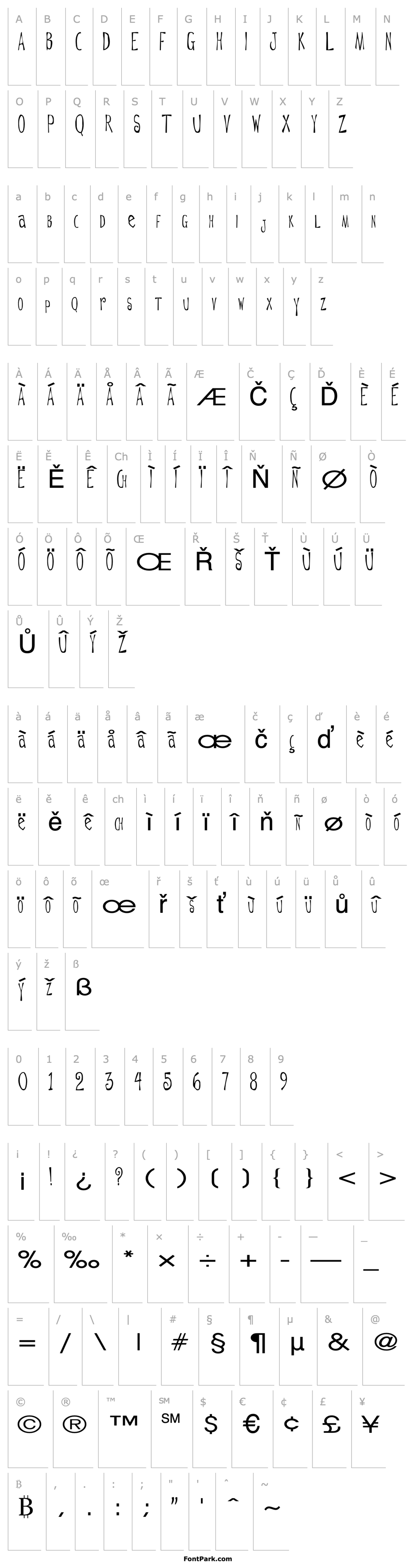 Overview DeGarThin6 Regular ttext