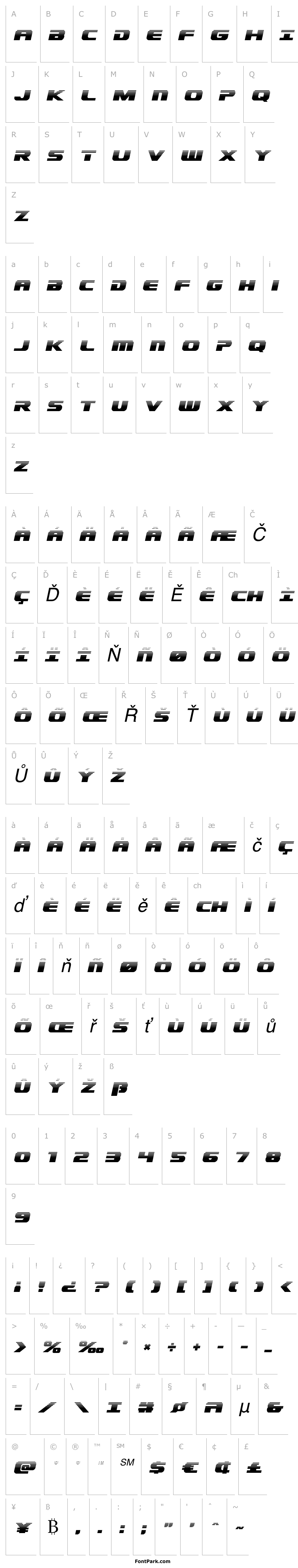 Overview Dekaranger Halftone Italic