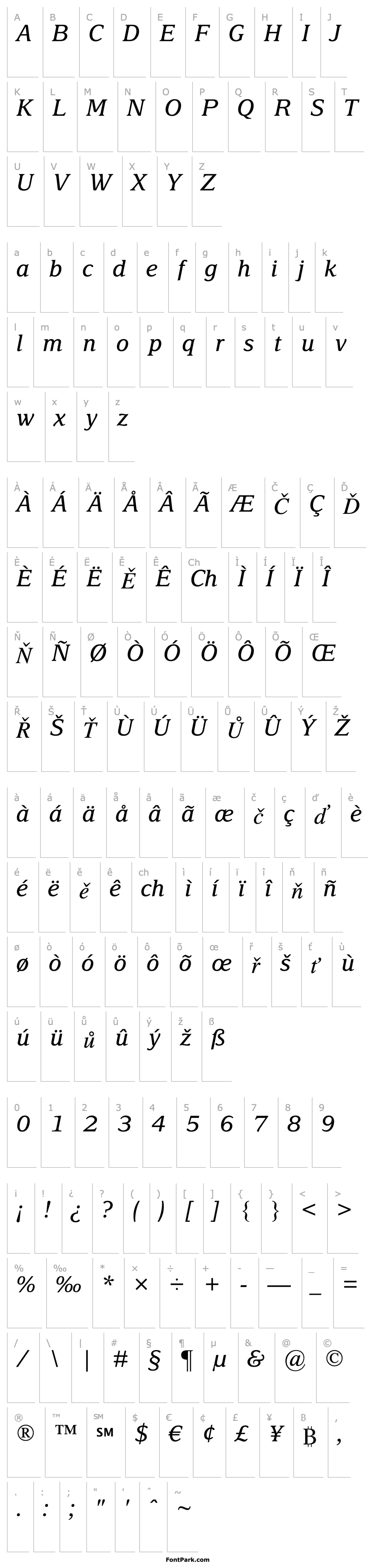 Overview DelimaMTStd-Italic