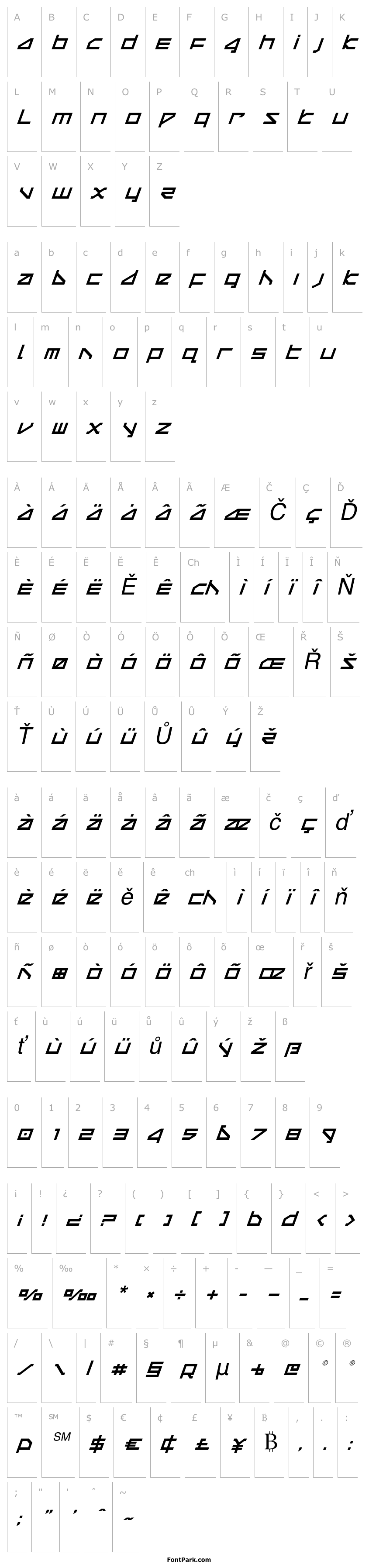 Přehled Delta Ray Compact Italic