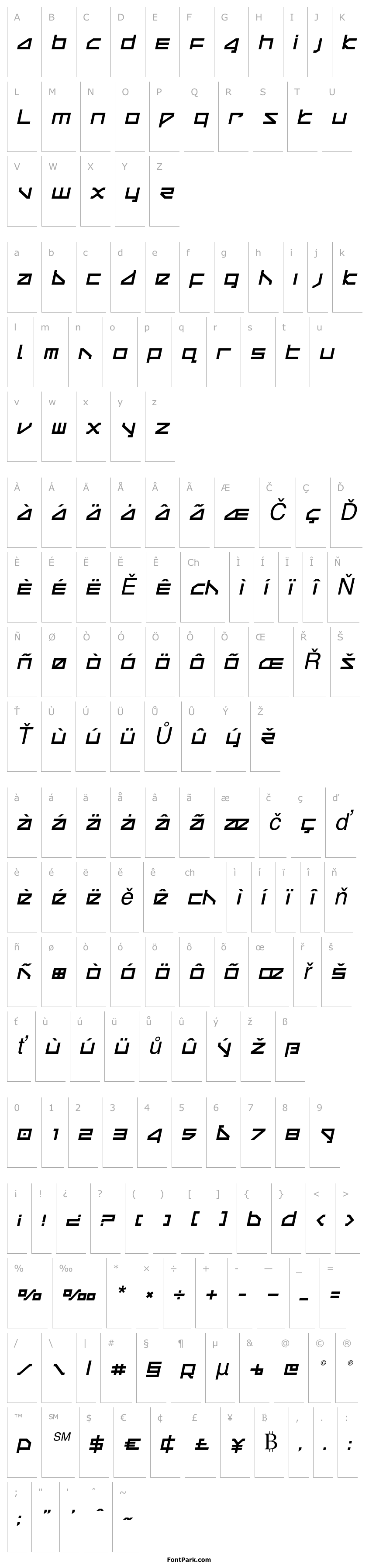 Přehled Delta Ray Compact Semi-Italic