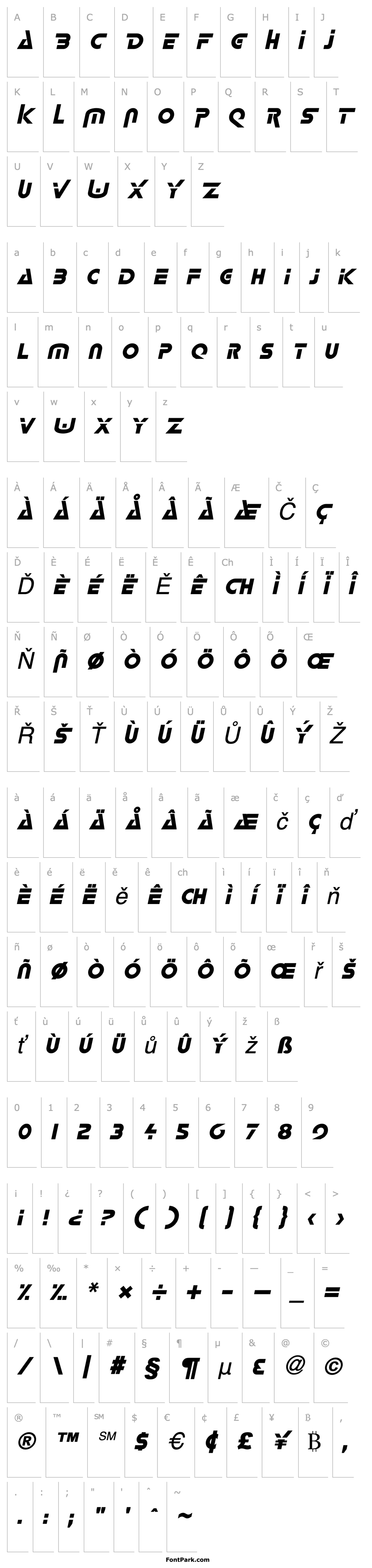 Overview DeltaItalic