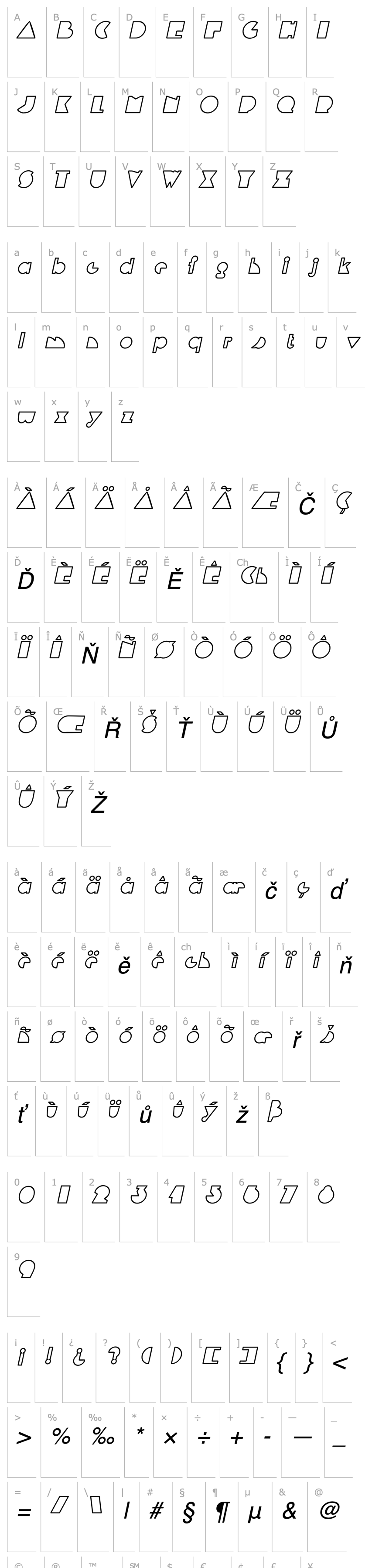 Overview DeltaOutlineSSK Italic