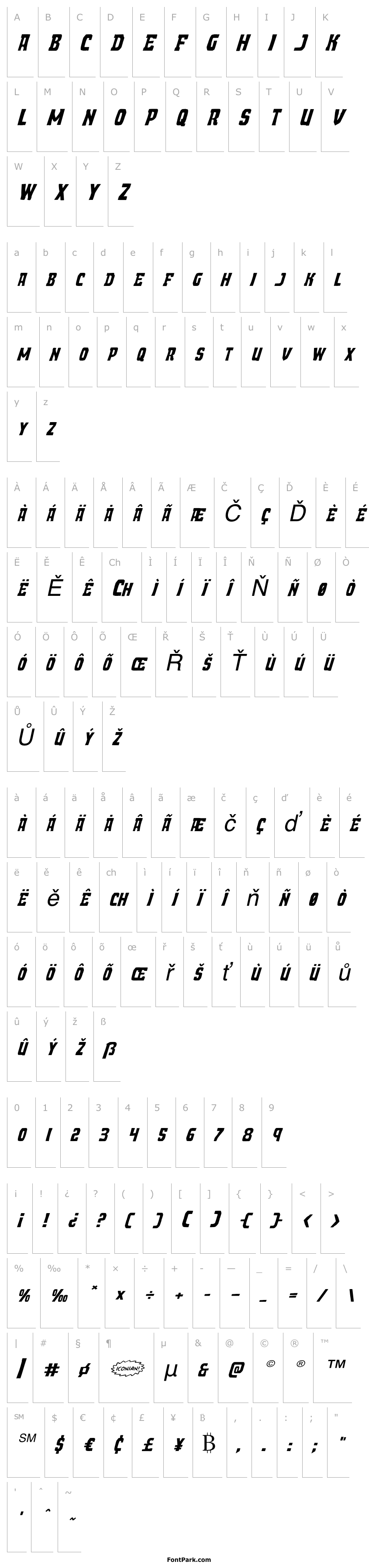 Overview Demon Priest Expanded Italic