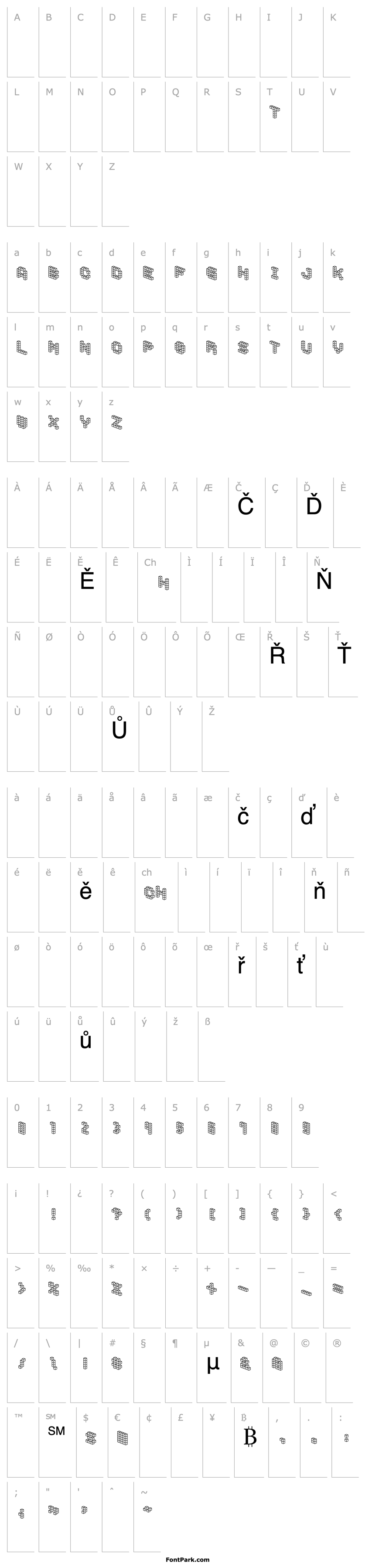 Přehled DemonCubicBlockFont