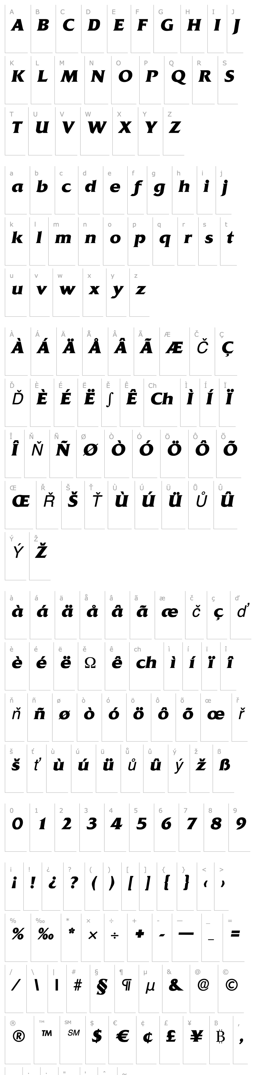 Přehled DennisBecker-ExtraBold Italic