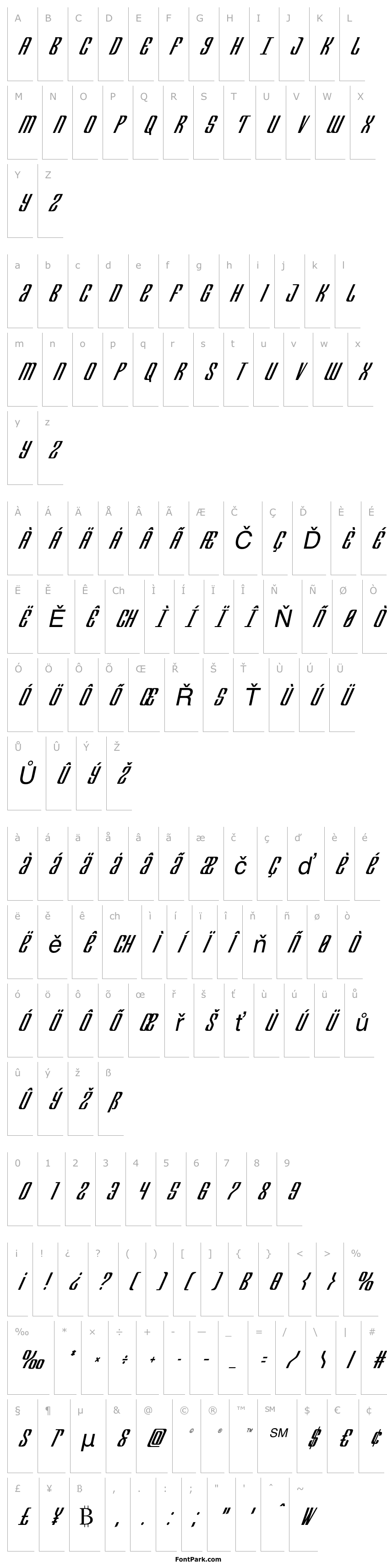 Overview Department H CondensedItalic