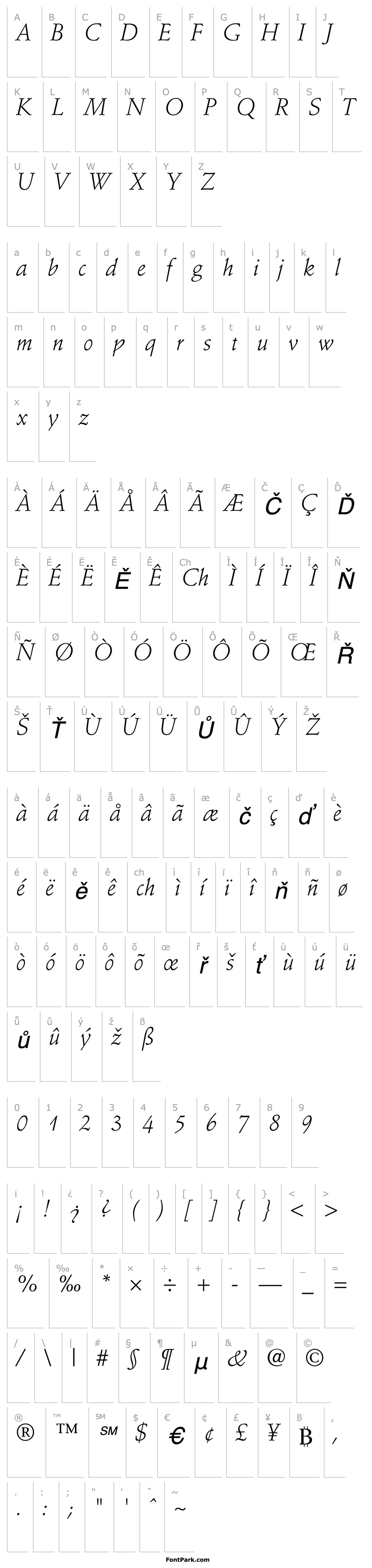 Přehled Deutch Light SSi Light Italic