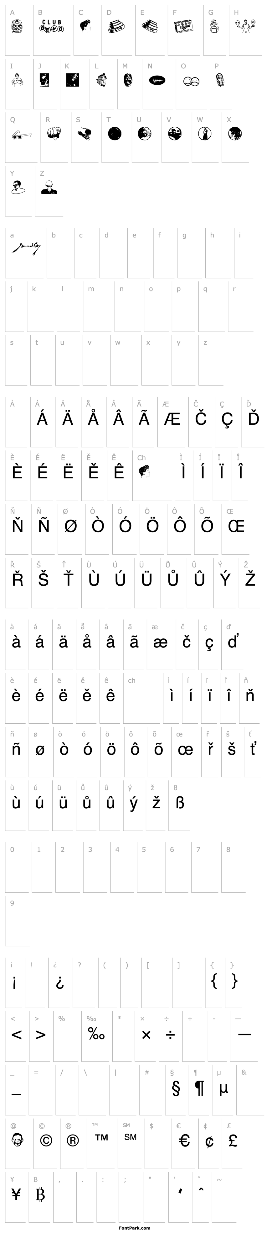 Overview DEVO Dingbats 1.3