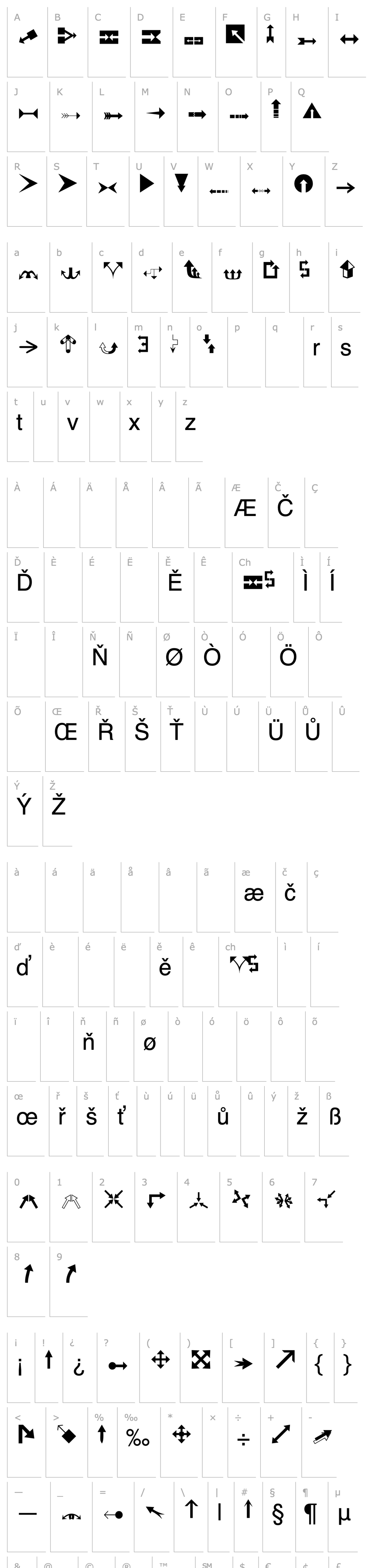 Overview DexisDingbatsFourSSK Regular