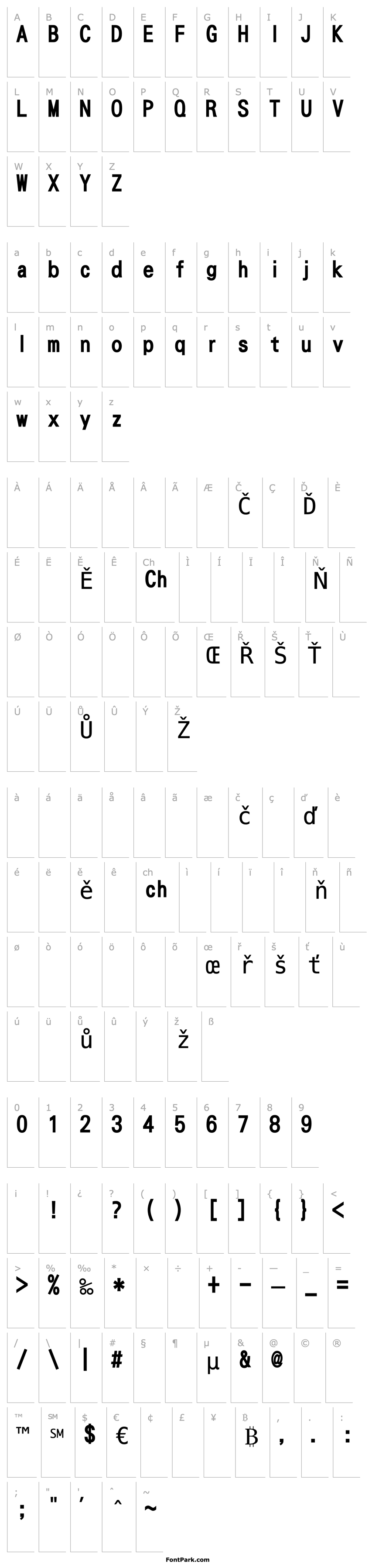 Přehled DFNHeiXBoldU-B5