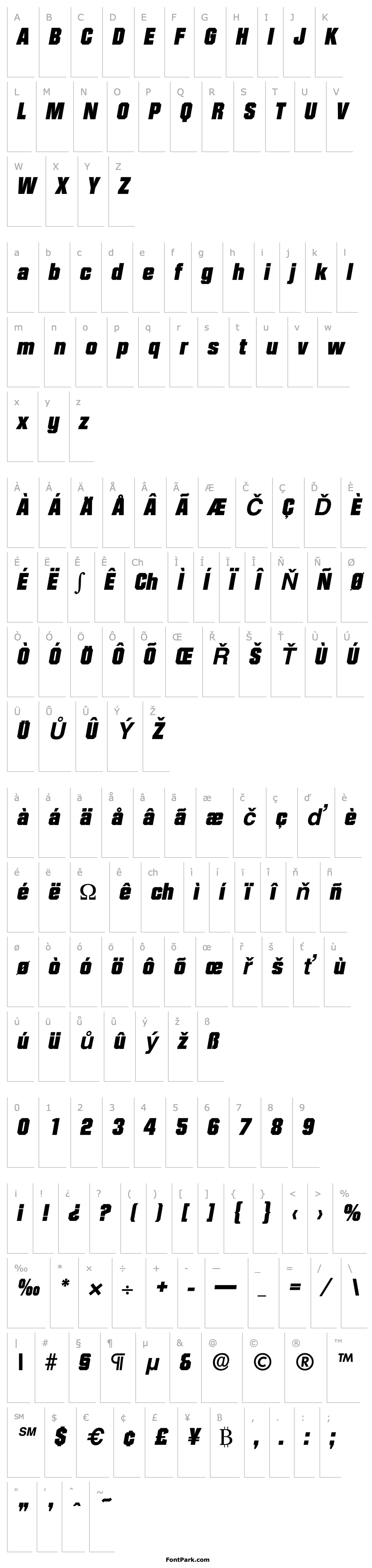 Přehled Diamante-Serial-Heavy-RegularItalic