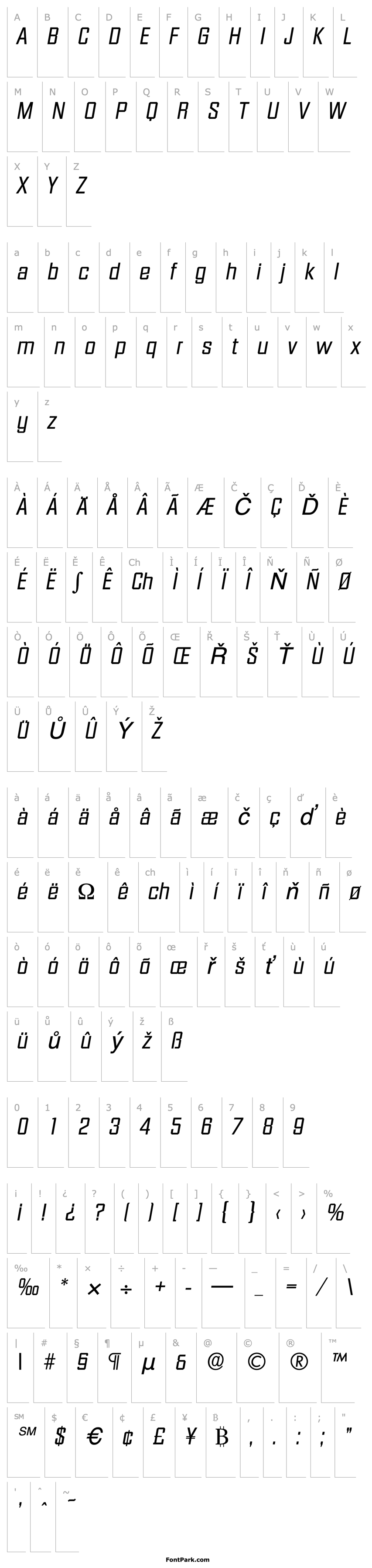 Přehled Diamante-Serial-RegularItalic